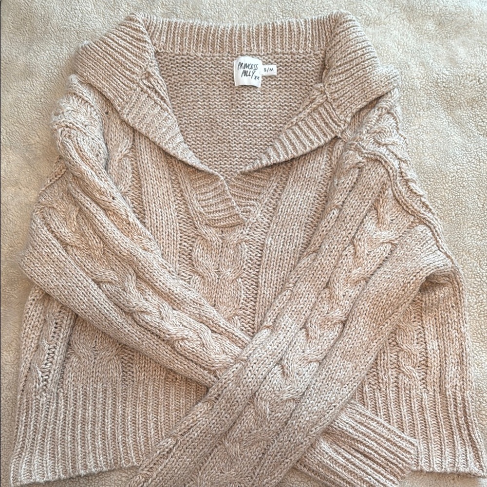 Princess Polly Cable Knit Sweater